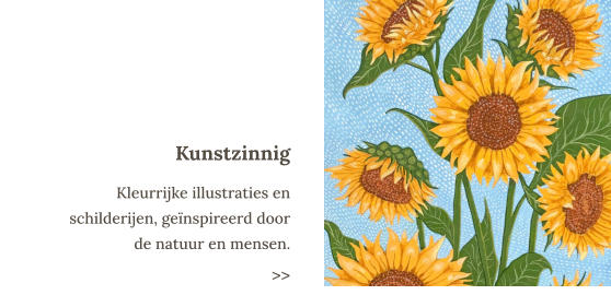 Kunstzinnig Kleurrijke illustraties en schilderijen, geïnspireerd door de natuur en mensen. >>