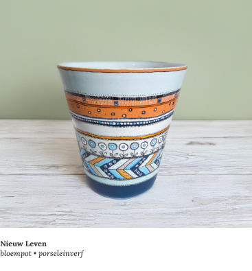 Nieuw Levenbloempot • porseleinverf